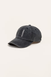 Ball Cap in Black Denim