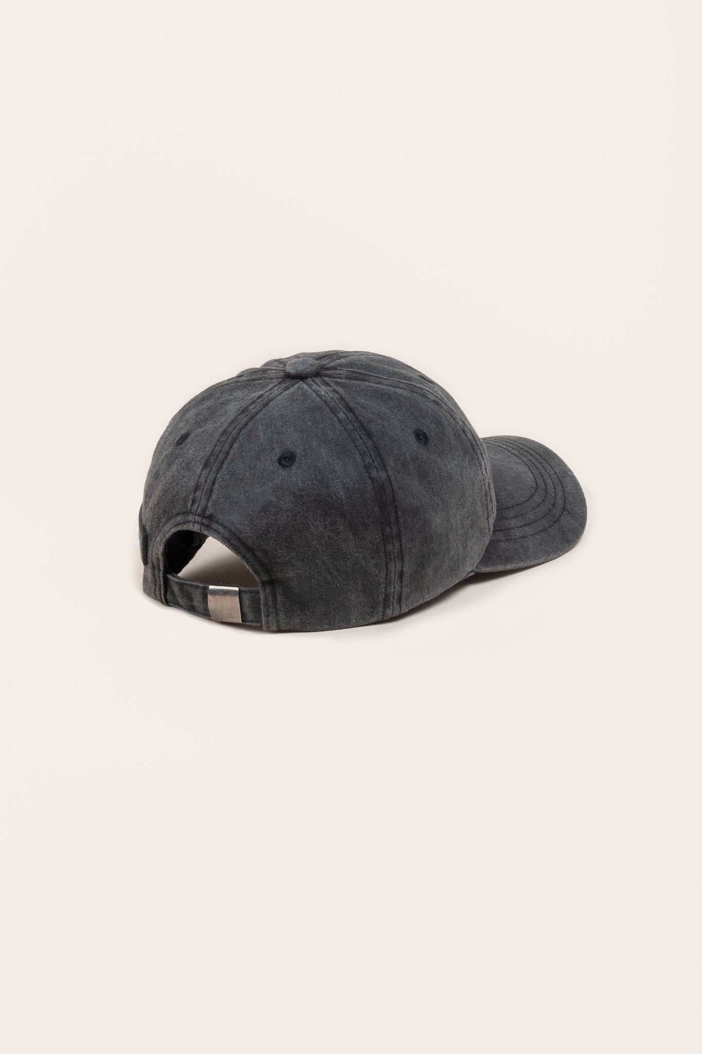 Ball Cap in Black Denim
