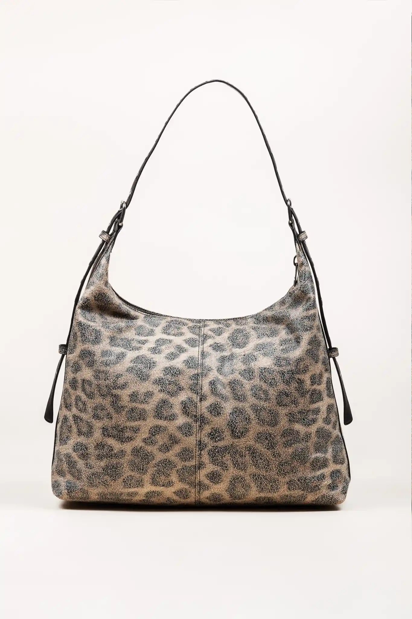 COPENHAGEN SHOULDER BAG WITH CROSSBODY STRAP - LEOPARD