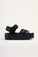 VENICE Platform Sandals in All Black